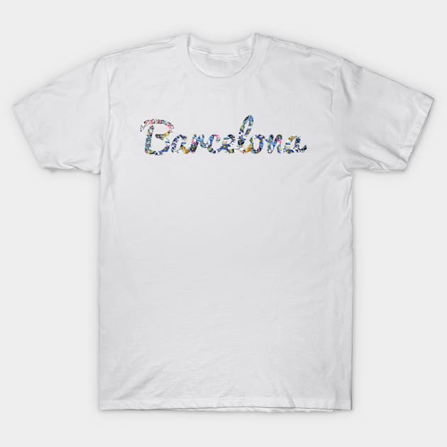 Barcelona Gaudi Mosaic Spain T-Shirt by aterkaderk